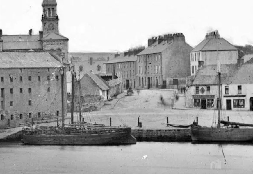 Storm surge floods Sligo 1884